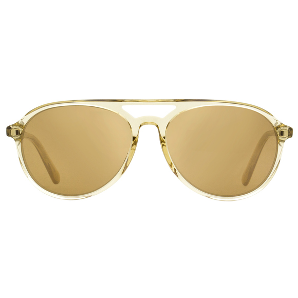 Moncler Pilot Sunglasses ML0228 57L Transparent Amber 58mm 228 - Picture 2 of 3